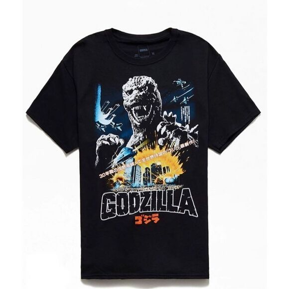‎Godzilla graphics T-Shirt- NWT-Men Medium - Picture 1 of 5